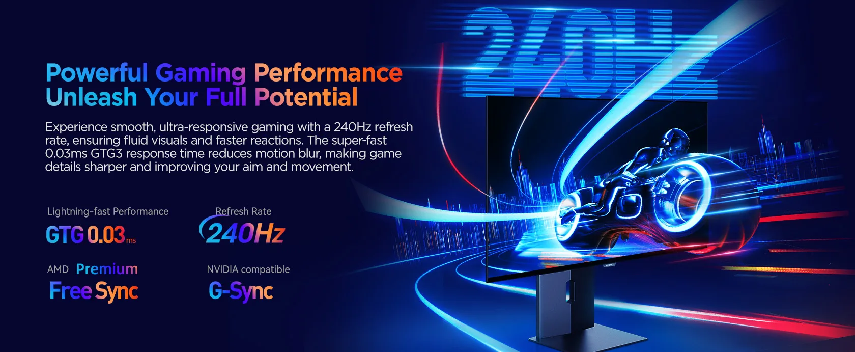 KOORUI S2721XO 27' 240Hz  0.03ms (GtG), 98% DCI-P3 1.07B(10bit) HDR True Black 400 QHD QD-OLED Gaming Monitor, AMD FreeS