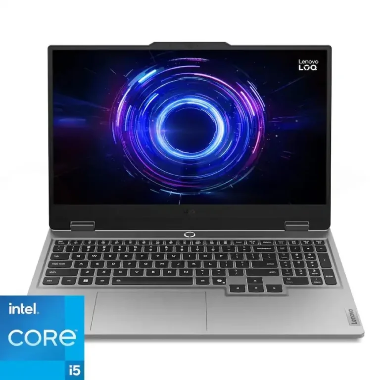 Lenovo LOQ 15 Gaming Laptop 13th Gen Core i5-13450HX 16GB DDR5 512GB SSD NVIDIA RTX 5050 8GB Graphics 15.6″ FHD IPS 144Hz DOS Luna Gray