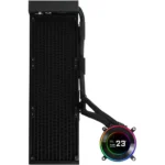 Lian Li Hydroshift II LCD-C 360CL Liquid CPU Cooler 2.1″ IPS Display No Fans Included 2500 RPM Pump Speed Aluminum Alloy Radiator Material Black