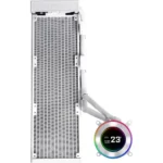 Lian Li Hydroshift II LCD-C 360CL Liquid CPU Cooler 2.1″ IPS Display No Fans Included 2500 RPM Pump Speed Aluminum Alloy Radiator Material White