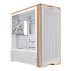 Lian Li LANCOOL 217 Genuine Walnut Wood Computer Case – White