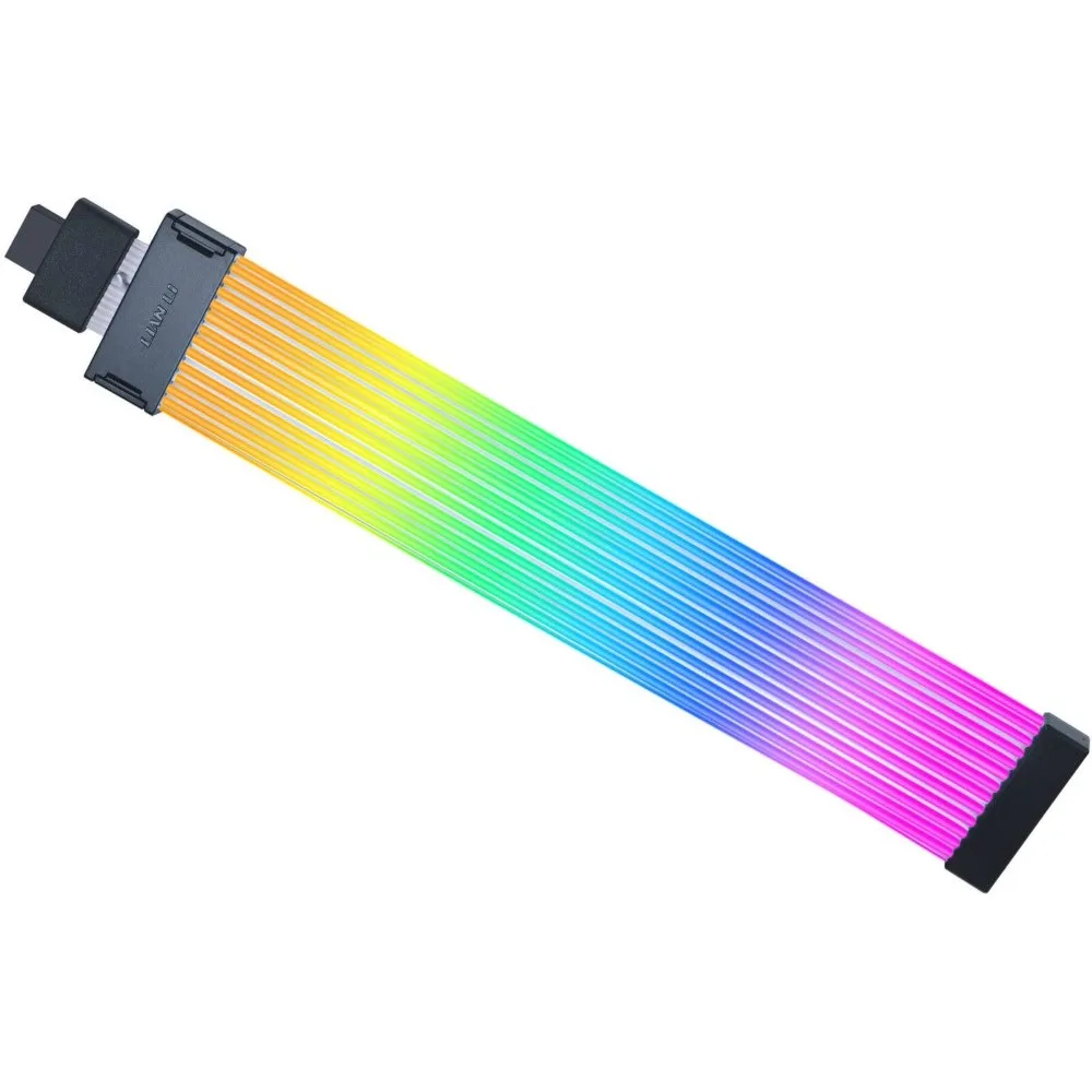 lian-li-strimer-wireless-16-pin-addressable-rgb-power-extens - MegaComputer.pk Lian Li Strimer Wireless 16 Pin Addressable RGB Power Extension Cable with Wireless Control 12 LED Strip
