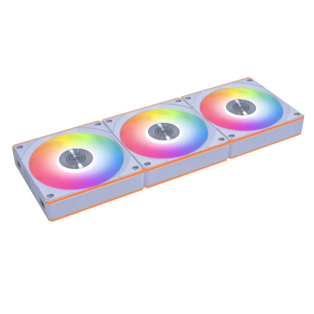 e004a - MegaComputer.pk Lian Li UNI FAN CL120 Wireless White RGB Triple Fan Pack – 120mm