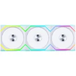 Lian Li Uni Fan SL Wireless 120 – Triple Pack – Reverse Blade – ARGB Fan, White