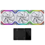 Lian Li UNI Fan SL120 3 Pack White – with Controller (ARGB 120mm LED PWM Daisy-Chain) 12UF3B