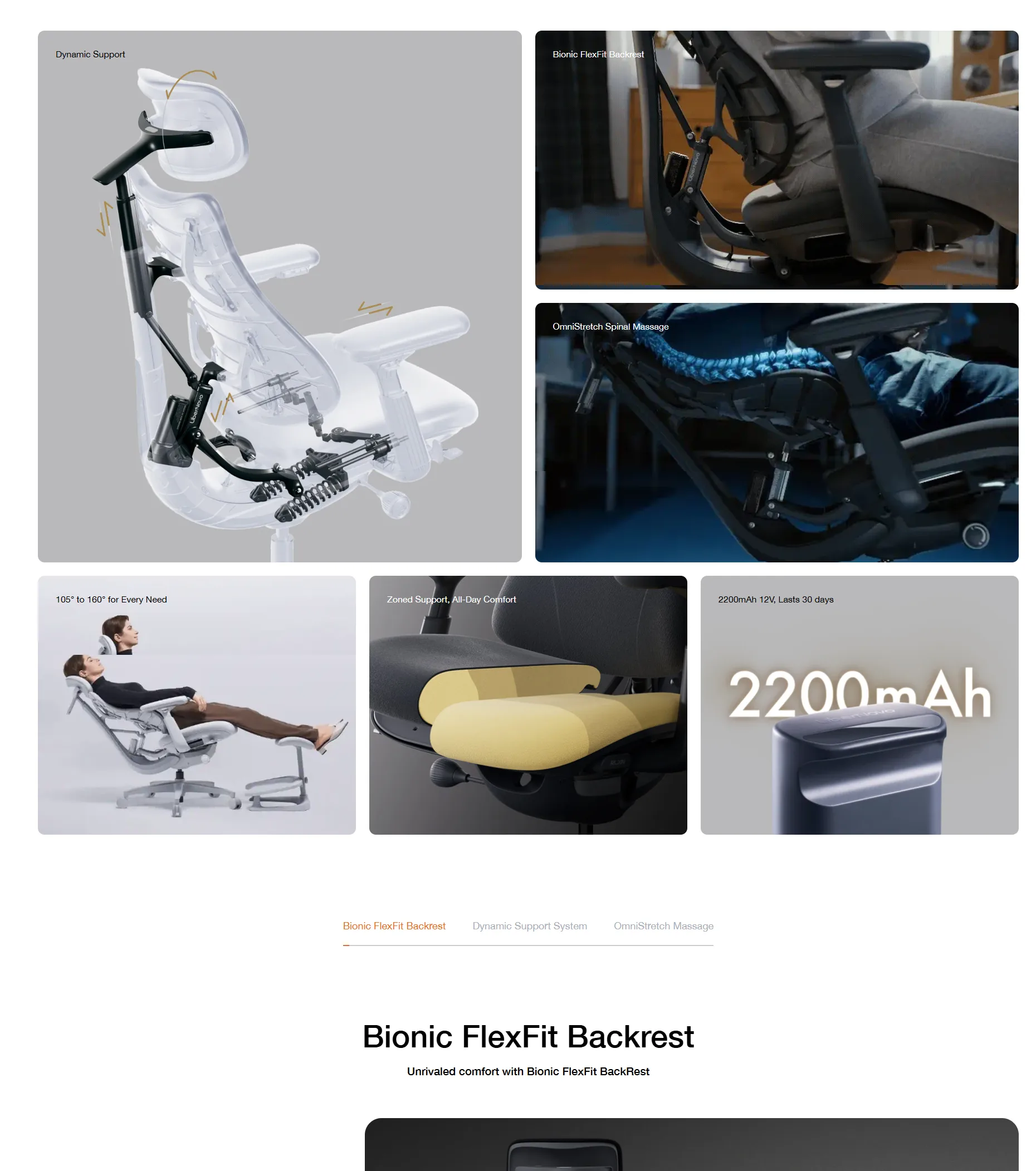 LiberNovo Omni Dynamic Ergonomic Chair – Standard Bundle with Footrest (48cm Seat Depth) Space Grey - spec 1 - MegaComputer.pk