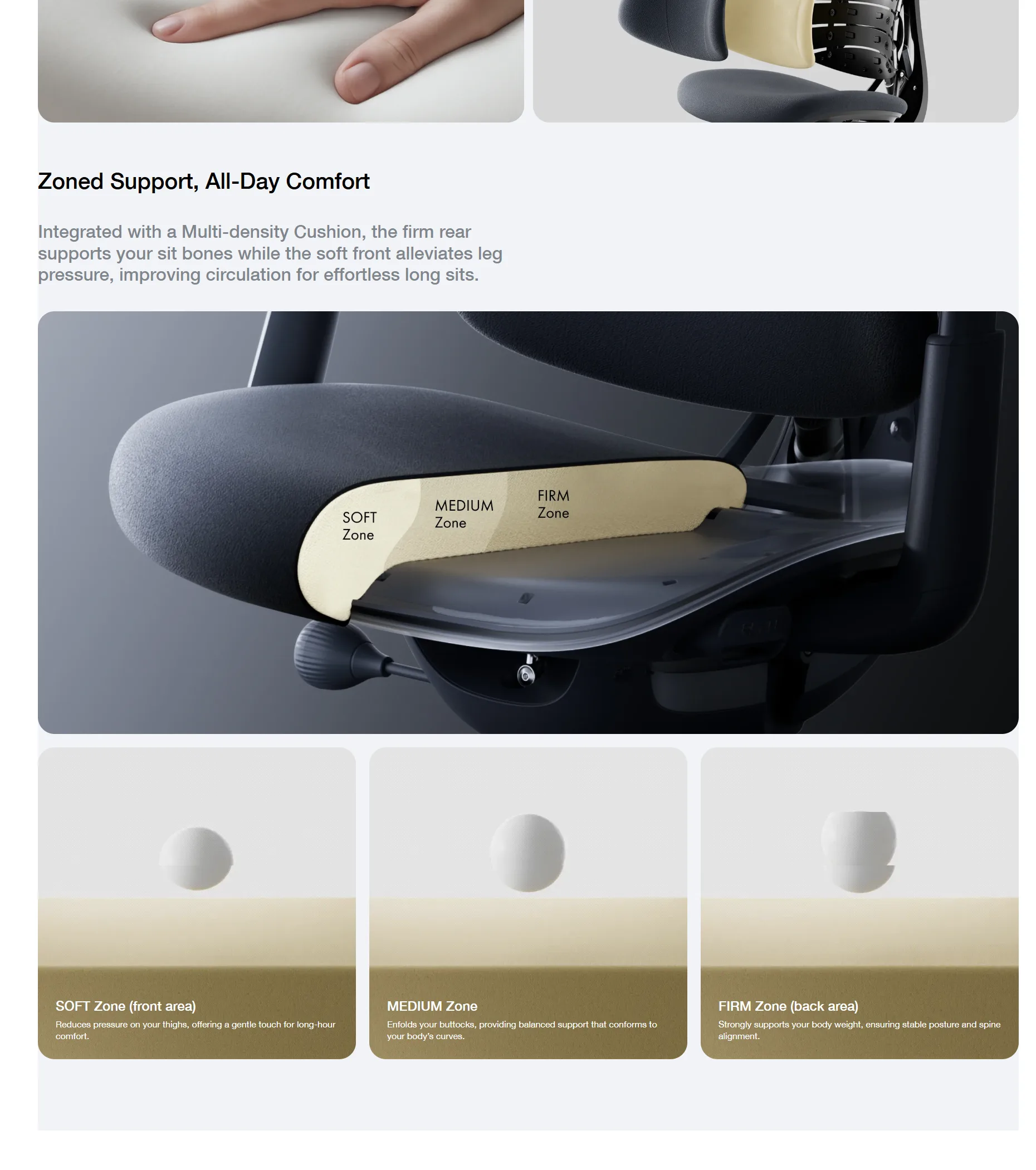 LiberNovo Omni Dynamic Ergonomic Chair – Standard Bundle with Footrest (48cm Seat Depth) Space Grey - spec 4 - MegaComputer.pk