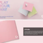 Logitech Aurora Collection Gaming Mouse Pad Pink