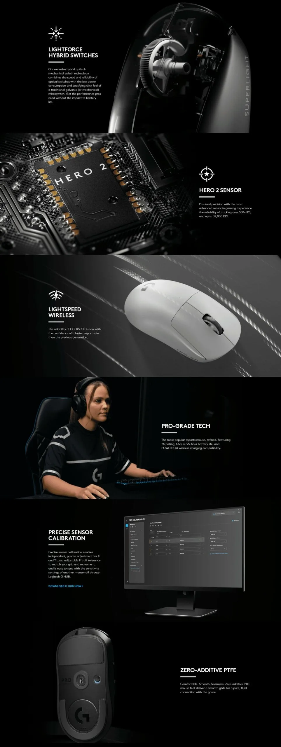 logitech-g-pro-x-superlight-2-wireless-gaming-mouse-white-91-6 - MegaComputer.pk