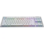 Logitech G915 TKL Tactile LIGHTSPEED Wireless RGB Mechanical Gaming Keyboard White - Image 2