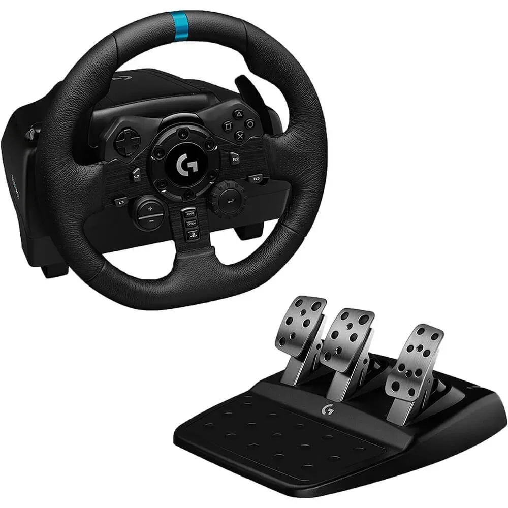 logitech-g923-trueforce-sim-racing-wheel-and-pedals-for-play - MegaComputer.pk Logitech G923 TRUEFORCE Sim Racing Wheel And Pedals for Playstation & PC