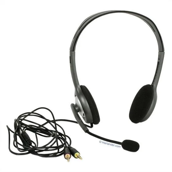 Logitech H110 Stereo 3.5mm Dual Plug Computer Headset