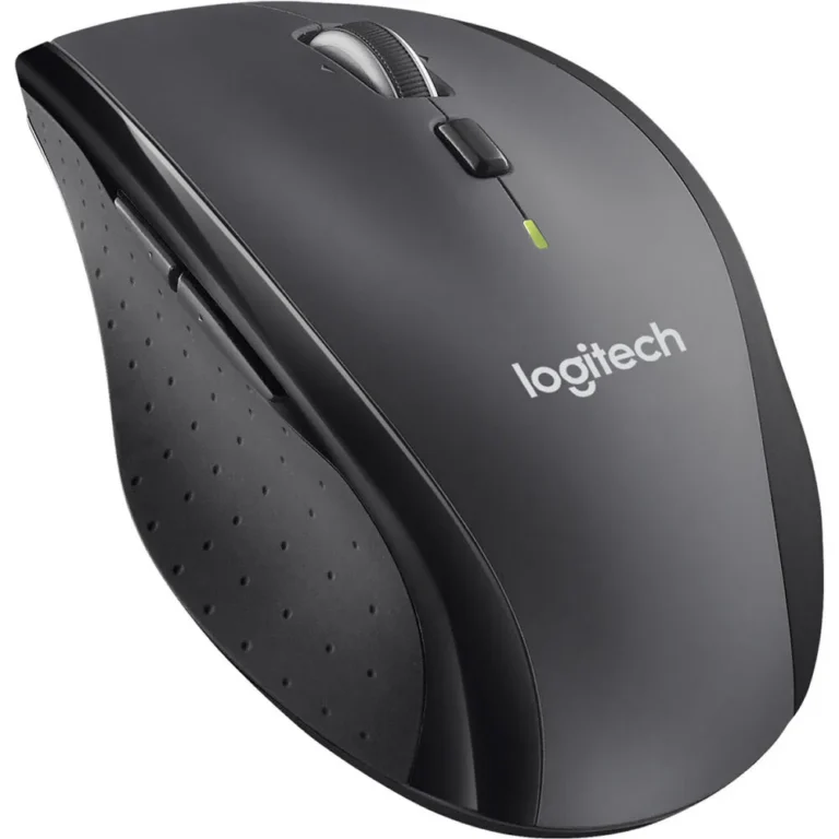 Logitech M705 Marathon Wireless Mouse Gaming Mouse Wireless 2.4 GHz USB Receiver 5-Programmable Buttons 3-Year Battery PC Mac Laptop Chromebook – Black