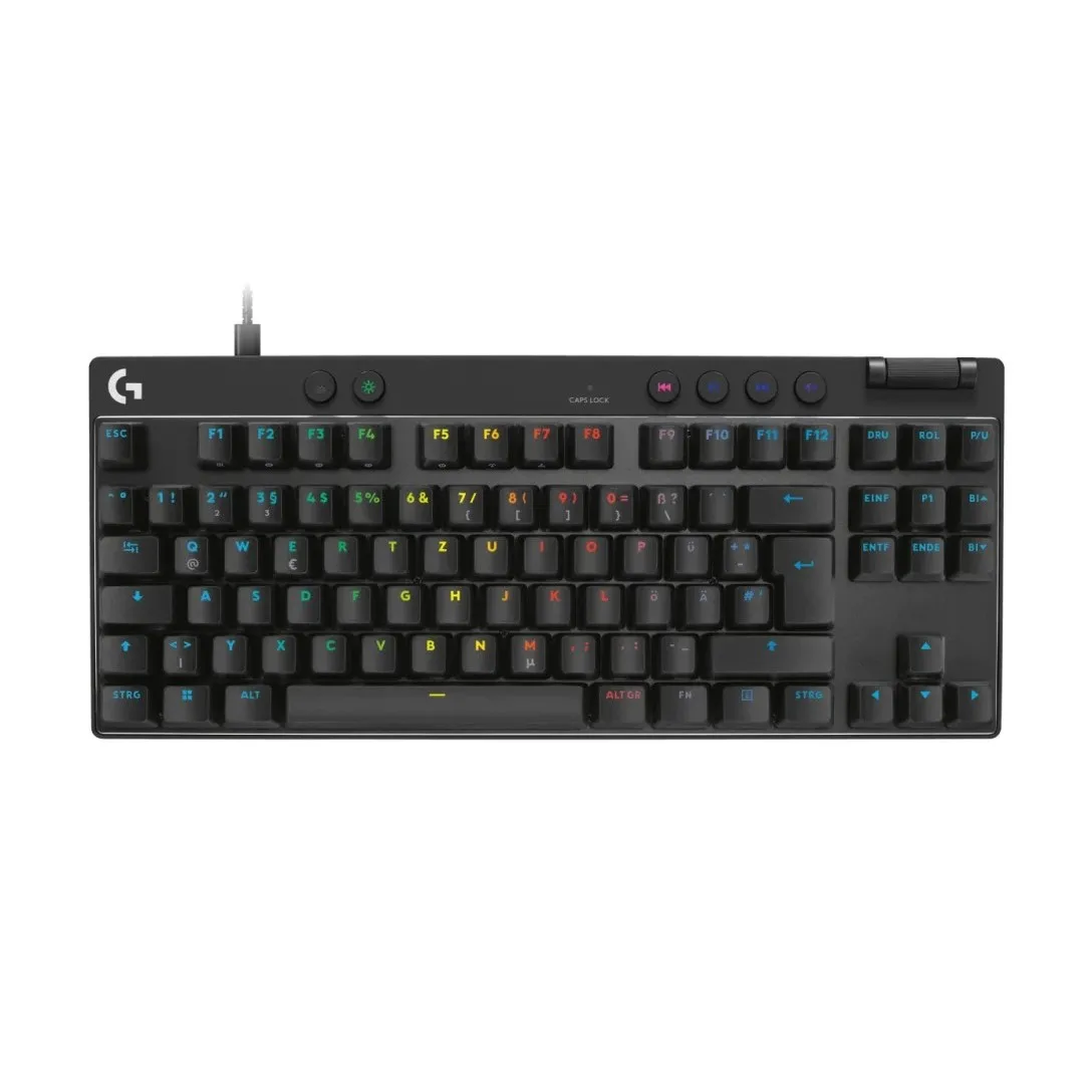 logitech-pro-x-tkl-rapid-wired-mechanical-keyboard-magnetic - MegaComputer.pk Logitech PRO X TKL RAPID Wired Mechanical Keyboard, Magnetic Analog Switches, Rapid Trigger, LIGHTSYNC Technology, Wired Connectivity, English (US) Layout, Black 920-013233