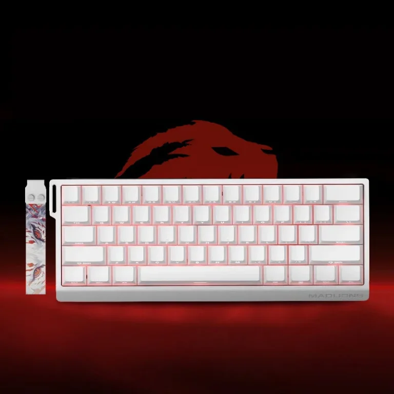 Madlions FGG MAD60HE Magnetic Switches RGB Wired Keyboard White