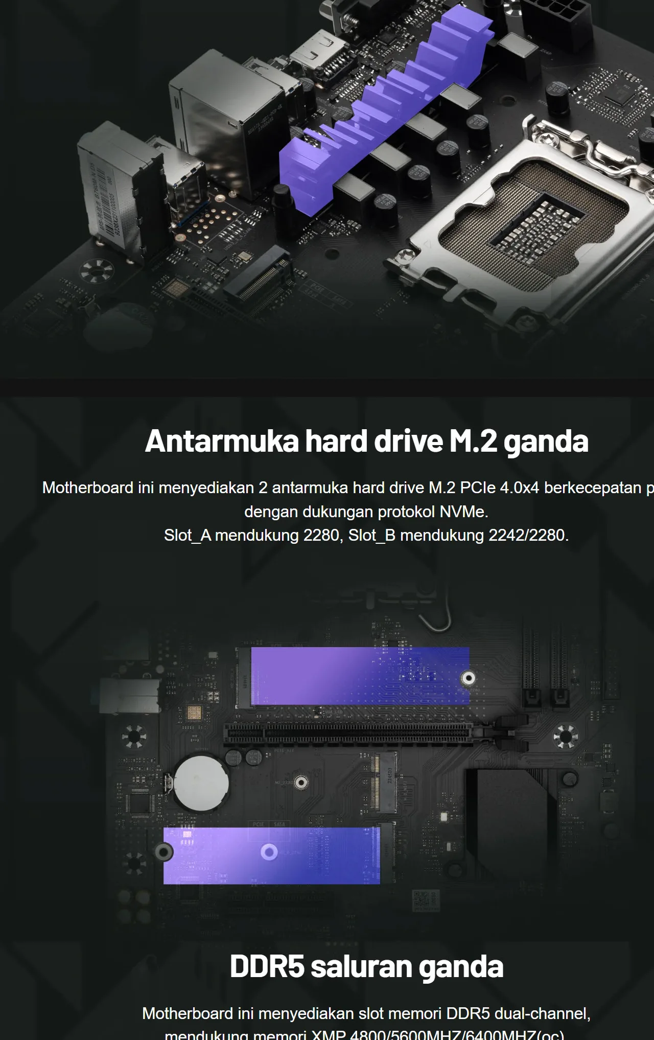 Maxsun Challenger B760M-N D5 V2 Intel 12/13th Gen microATX Motherboard - spec 3 - MegaComputer.pk
