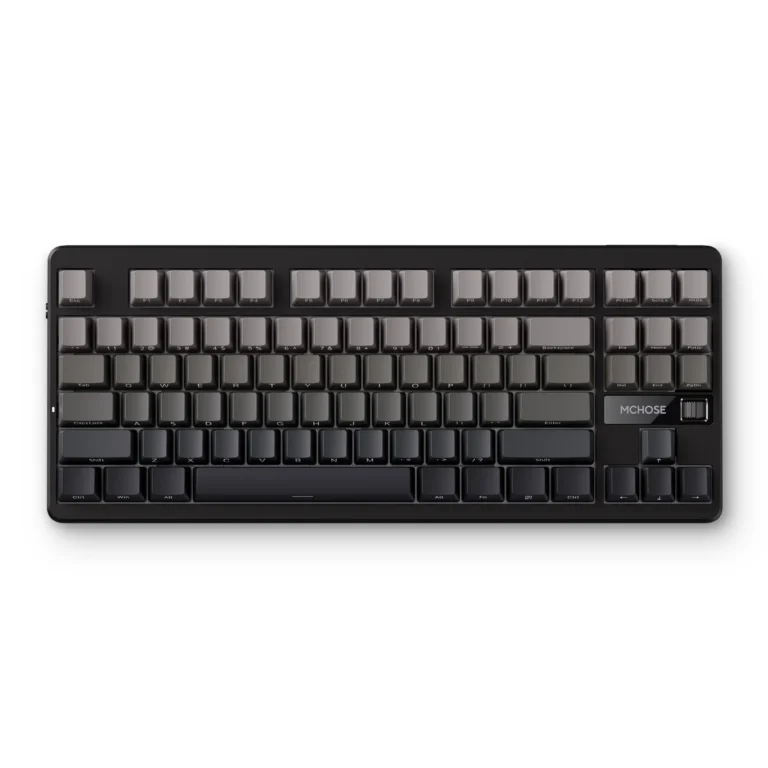 Mchose G87-23 Peach Gradient Speed Gold Switch V2 Gasket Mount Custom Mechanical Wireless Keyboard