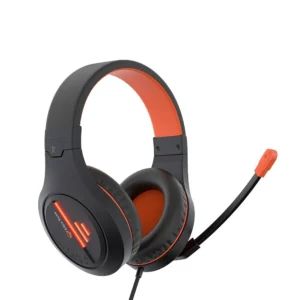 Meetion HP021 Stereo Lightweight Backlit Headset with Mic Black Orange