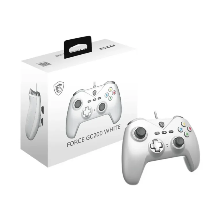 MSI Force GC200 Wired with Dual Vibration Gaming Controller White