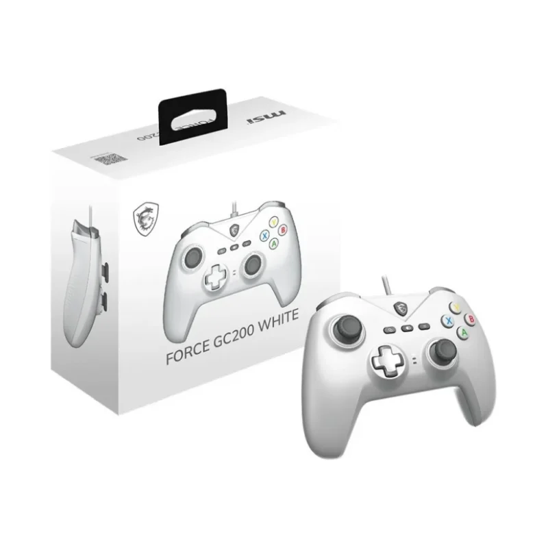 MSI Force GC200 Wired with Dual Vibration Gaming Controller White