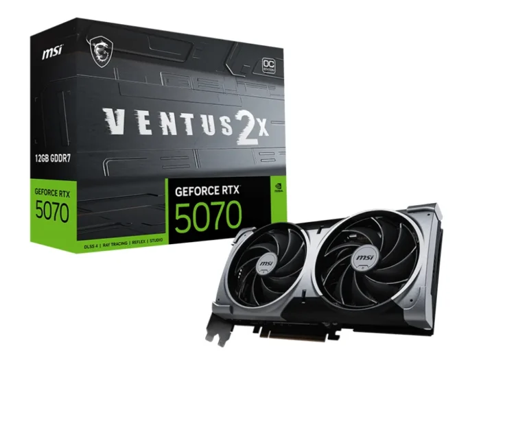 MSI VENTUS GeForce RTX 5070 12G 2X OC GDDR7 Graphics Card