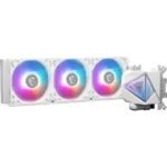 MSI MAG CoreLiquid I360 White AIO ARGB CPU Liquid Cooler - Infinity Mirror Design UNI Bracket 360mm Radiator Triple 120mm ARGB PWM Fans LGA 1700/1851 AM5/AM4 Compatible