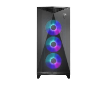 MSI MPG GUNGNIR 300R AIRFLOW ,2xUSB 3.2 Gen 1, 1xUSB 3.2 Gen2 Type-C, 4x120mm PWM ARGB Fan, ARGB+PWM Control Board, Tempered Glass Window, Black