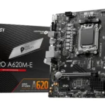 MSI PRO A620M-E AM5 AMD A620 SATA 6Gb/s DDR5 mATX Motherboard
