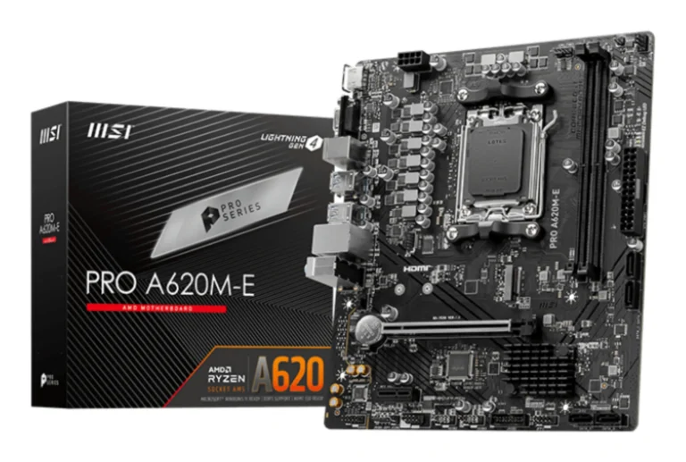 MSI PRO A620M-E AM5 AMD A620 SATA 6Gb/s DDR5 mATX Motherboard