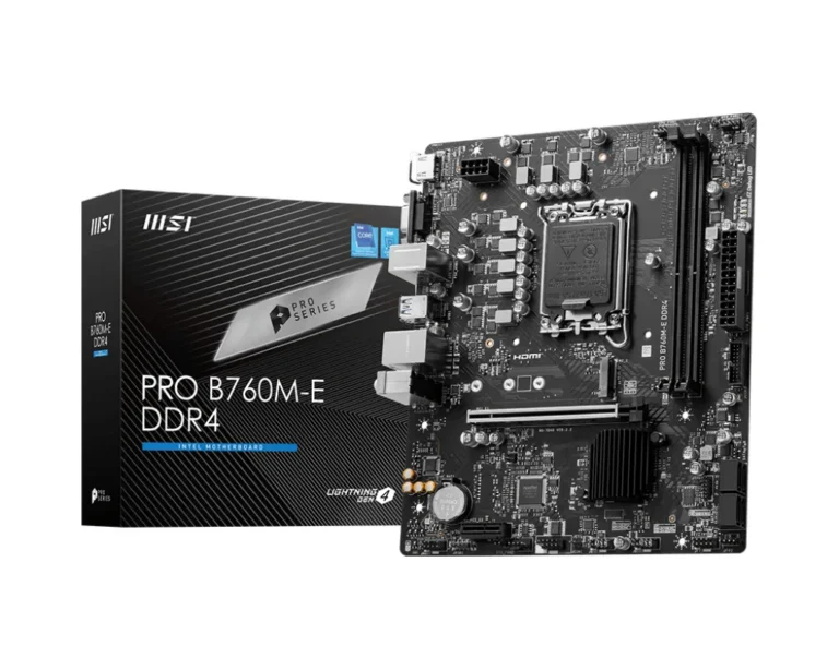 MSI PRO B760M-E DDR4 Micro-ATX LGA 1700 Motherboard