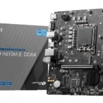 MSI PRO H610M-E DDR4 LGA 1700 Motherboard