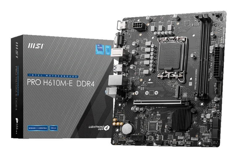 MSI PRO H610M-E DDR4 LGA 1700 Motherboard