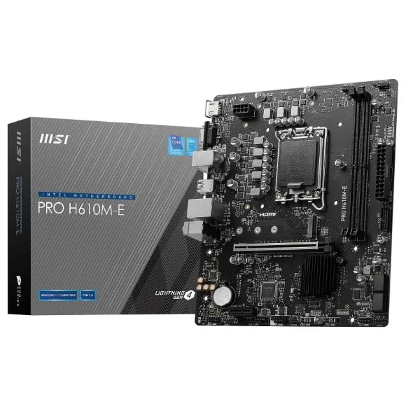 MSI PRO H610M-E DDR5 LGA 1700 Micro-ATX Motherboard