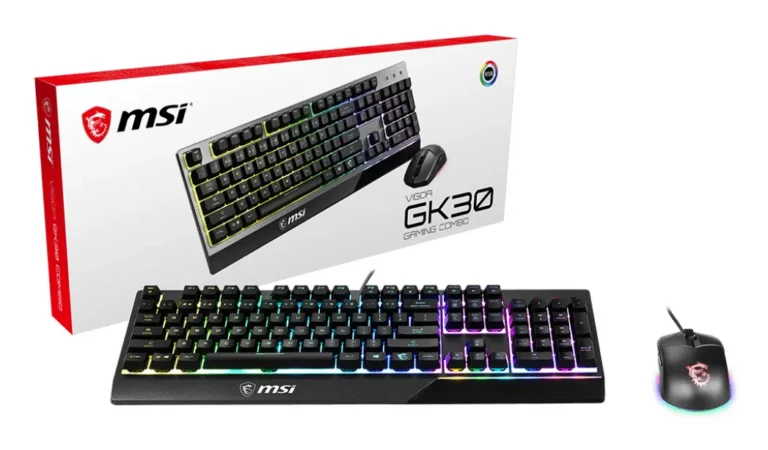 MSI Vigor GK30 Combo Gaming Keyboard,GM11 Gaming Mouse