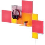 Nanoleaf Blocks 10-Pack Combo Starter Kit Mix RGBW Color-Changing Wall Light Panels Light Pegboard & Shelf Pixel-Art Style Bluetooth Wi-Fi Control via App & Voice (Works with Alexa, Apple)