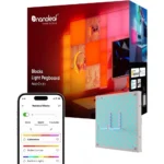 Nanoleaf Blocks Expansion Kit 1 Backlit Pegboard (Requires Starter Kit) with 2 Sturdy Pegboard Hooks RGBW Wall Lights Display Keyboards Controllers Screw Mounted Only (Screws Included)