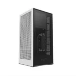 NZXT H1 Mini ITX Computer Case with 650w PSU Riser Cable and 140mm Liquid Cooler
