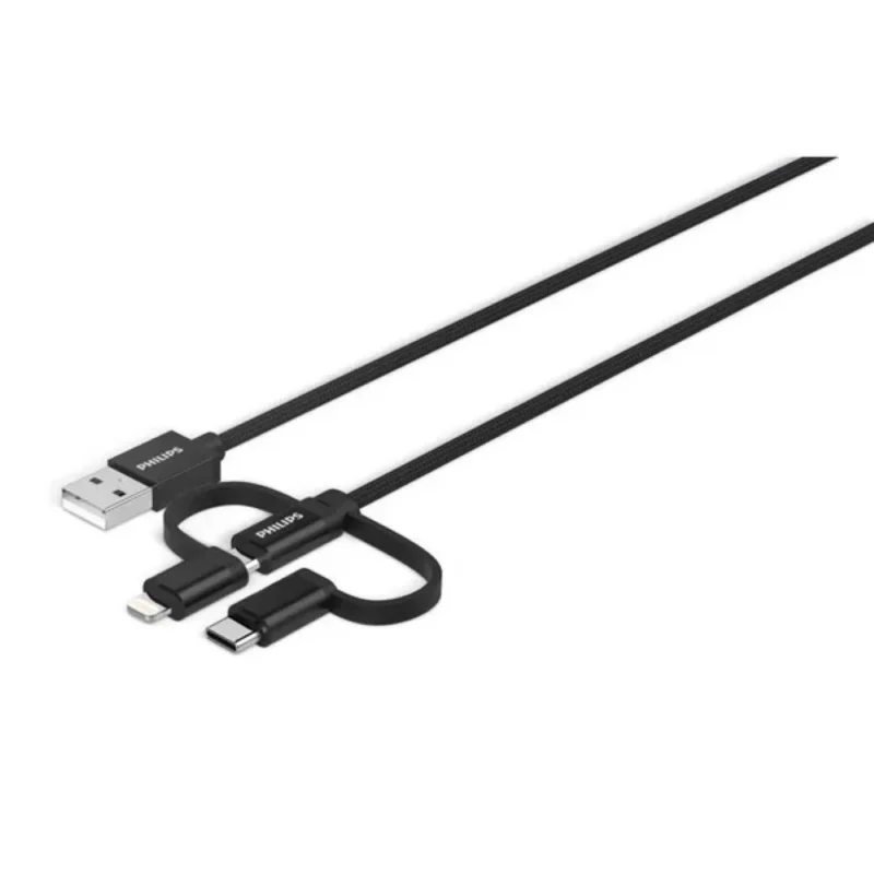 Philips DLC3106T 3-in-1 Lightning USB C Micro USB Cable