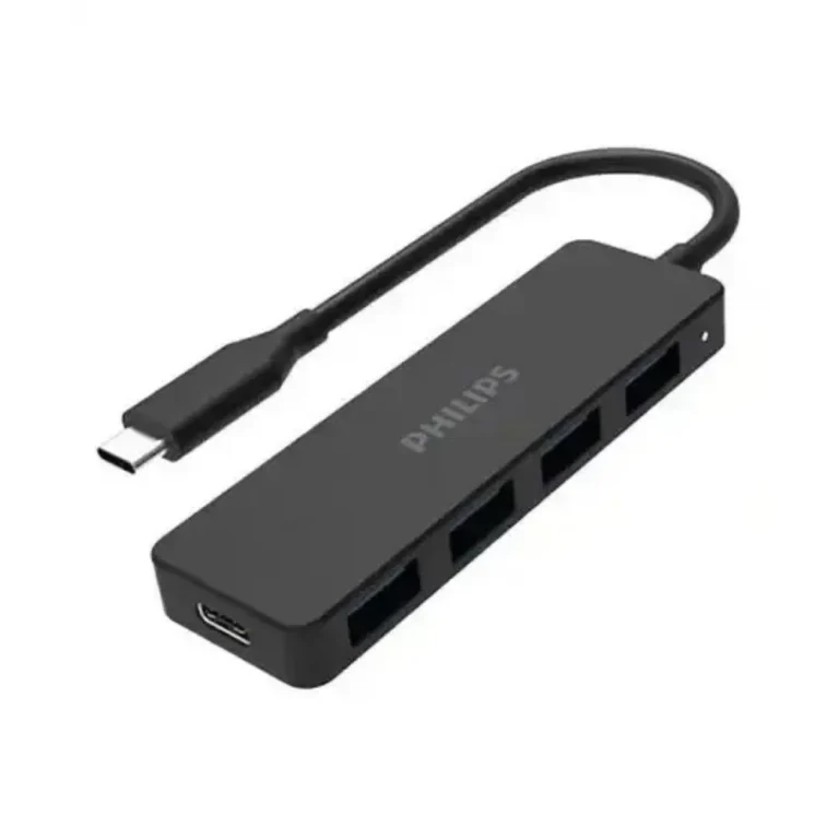 Philips SWR1603G 4-Port USB-C Hub (Aluminum)