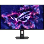 Asus ROG Strix OLED XG32UCWMG Gaming Monitor 32-inch (31.5-inch viewable) 4K TrueBlack Glossy™ OLED dual mode (4K@240Hz FHD@480Hz) 0.03ms (GTG) G-SYNC compatible custom heatsink OLED Care Pro Neo Proximity Sensor VESA DisplayHDR™ 400 True Black Auto KVM USB Type-C