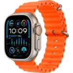 Apple MREH3 Watch Ultra 2 (GPS + Cellular) 49mm Titanium Case with Orange Ocean Band - Titanium
