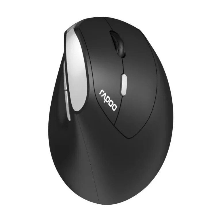 Rapoo EV250 Silent Vertical Ergonomic 2.4G Wireless Optical Mouse – Black