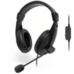 Rapoo H150S USB Stereo Headset with 40mm Driver & Mute Mic – Black