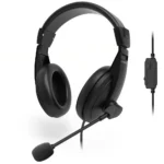 Rapoo H150S USB Stereo Headset with 40mm Driver & Mute Mic – Black