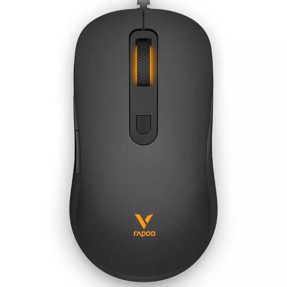 rapoo-v16-rgb-optical-gaming-wired-mouse-black - MegaComputer.pk Rapoo V16 RGB Optical Gaming Wired Mouse – Black