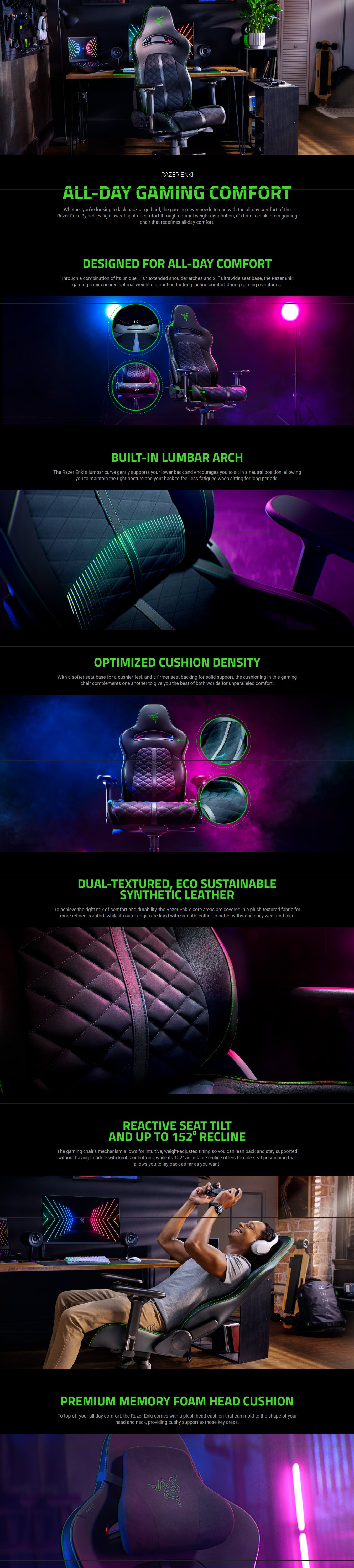 razer-enki-gaming-chair-for-all-day-gaming-comfort-black-6 - MegaComputer.pk