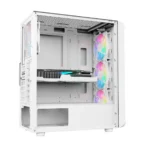 SAMA 205A ATX Mid Tower Gaming Chassis - White - Image 3