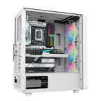 SAMA 205A ATX Mid Tower Gaming Chassis - White - Image 4
