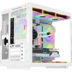 SAMA Neview 2771 Micro-ATX Tower Gaming Chassis - White - Image 4