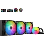 SAMA SL360 360mm RGB  PWM & FDB Fans Liquid Cooler – Black
